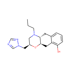 CCCN1C[C@H](Cn2cncn2)O[C@@H]2Cc3c(O)cccc3C[C@H]21 ZINC000103224186