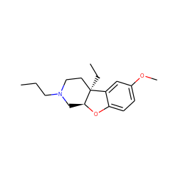 CCCN1CC[C@@]2(CC)c3cc(OC)ccc3O[C@H]2C1 ZINC000095613096