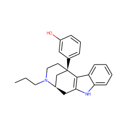 CCCN1CC[C@@]2(c3cccc(O)c3)C[C@H]1Cc1[nH]c3ccccc3c12 ZINC000253700144