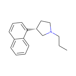 CCCN1CC[C@@H](c2cccc3ccccc23)C1 ZINC000026492742