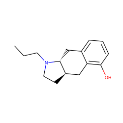 CCCN1CC[C@@H]2Cc3c(O)cccc3C[C@H]21 ZINC000013826575