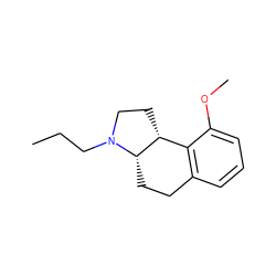 CCCN1CC[C@@H]2c3c(cccc3OC)CC[C@@H]21 ZINC000013826500