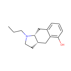 CCCN1CC[C@H]2Cc3c(O)cccc3C[C@H]21 ZINC000013826911