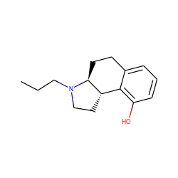 CCCN1CC[C@H]2c3c(O)cccc3CC[C@@H]21 ZINC000013826511