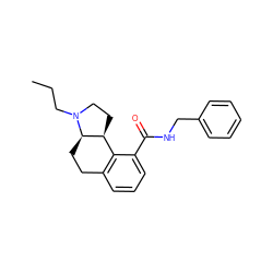 CCCN1CC[C@H]2c3c(cccc3C(=O)NCc3ccccc3)CC[C@H]21 ZINC000013740527