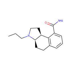 CCCN1CC[C@H]2c3c(cccc3C(N)=O)CC[C@H]21 ZINC000000005617