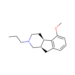 CCCN1CC[C@H]2c3c(cccc3OC)C[C@H]2C1 ZINC000005555056