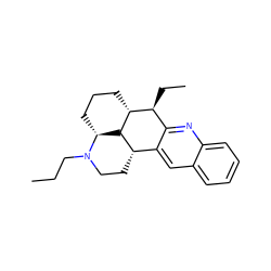 CCCN1CC[C@H]2c3cc4ccccc4nc3[C@H](CC)[C@H]3CCC[C@@H]1[C@@H]32 ZINC001772646666