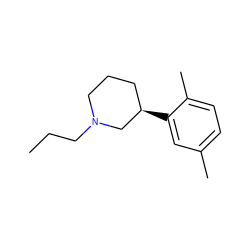 CCCN1CCC[C@@H](c2cc(C)ccc2C)C1 ZINC000013782153