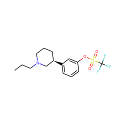 CCCN1CCC[C@@H](c2cccc(OS(=O)(=O)C(F)(F)F)c2)C1 ZINC000036187784