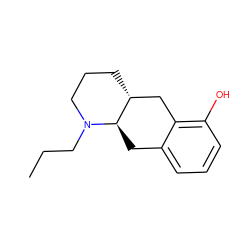 CCCN1CCC[C@@H]2Cc3c(O)cccc3C[C@H]21 ZINC000013826411