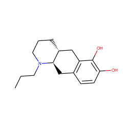 CCCN1CCC[C@@H]2Cc3c(ccc(O)c3O)C[C@H]21 ZINC000029059274