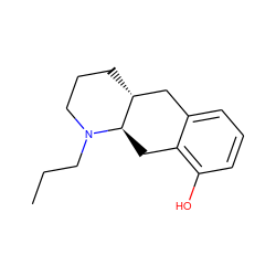 CCCN1CCC[C@@H]2Cc3cccc(O)c3C[C@H]21 ZINC000013819983