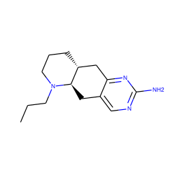 CCCN1CCC[C@@H]2Cc3nc(N)ncc3C[C@H]21 ZINC000000005041