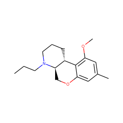 CCCN1CCC[C@@H]2c3c(OC)cc(C)cc3OC[C@H]21 ZINC000027850744