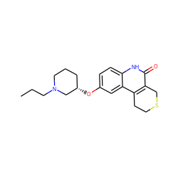 CCCN1CCC[C@H](Oc2ccc3[nH]c(=O)c4c(c3c2)CCSC4)C1 ZINC000049069268