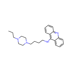 CCCN1CCN(CCCCNc2c3ccccc3nc3ccccc23)CC1 ZINC000045195769