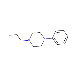 CCCN1CCN(c2ccccc2)CC1 ZINC000001734479