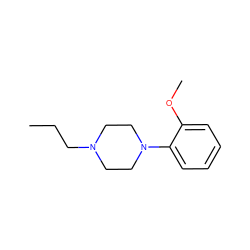 CCCN1CCN(c2ccccc2OC)CC1 ZINC000001663859