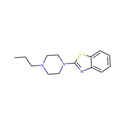 CCCN1CCN(c2nc3ccccc3s2)CC1 ZINC000038559828