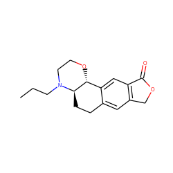 CCCN1CCO[C@@H]2c3cc4c(cc3CC[C@H]21)COC4=O ZINC000040413903