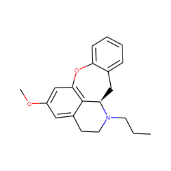 CCCN1CCc2cc(OC)cc3c2[C@H]1Cc1ccccc1O3 ZINC000013805109