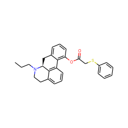 CCCN1CCc2cccc3c2[C@@H]1Cc1cccc(OC(=O)CSc2ccccc2)c1-3 ZINC000072176170