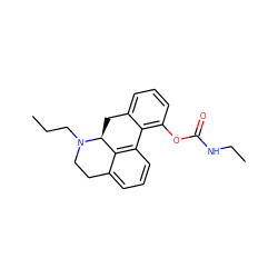 CCCN1CCc2cccc3c2[C@@H]1Cc1cccc(OC(=O)NCC)c1-3 ZINC000035930568