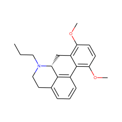 CCCN1CCc2cccc3c2[C@H]1Cc1c(OC)ccc(OC)c1-3 ZINC000026143451