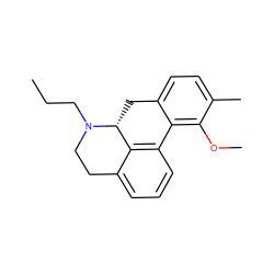 CCCN1CCc2cccc3c2[C@H]1Cc1ccc(C)c(OC)c1-3 ZINC000013757601