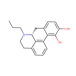 CCCN1CCc2cccc3c2[C@H]1Cc1ccc(O)c(O)c1-3 ZINC000002539817