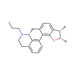 CCCN1CCc2cccc3c2[C@H]1Cc1ccc2c(c1-3)O[C@@H](C)[C@H]2C ZINC000045366310