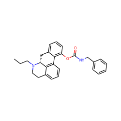 CCCN1CCc2cccc3c2[C@H]1Cc1cccc(OC(=O)NCc2ccccc2)c1-3 ZINC000072176085