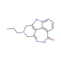 CCCN1Cc2n[nH]c(=O)c3cccc4[nH]c(c2c43)C1 ZINC000146631806