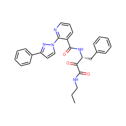 CCCNC(=O)C(=O)[C@@H](Cc1ccccc1)NC(=O)c1cccnc1-n1ccc(-c2ccccc2)n1 ZINC000117710077