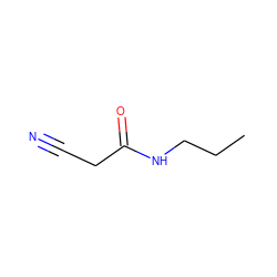 CCCNC(=O)CC#N ZINC000002768433