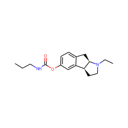 CCCNC(=O)Oc1ccc2c(c1)[C@@H]1CCN(CC)[C@@H]1C2 ZINC000013453928