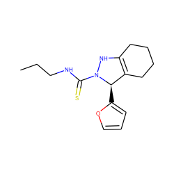 CCCNC(=S)N1NC2=C(CCCC2)[C@H]1c1ccco1 ZINC000045386214