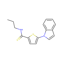 CCCNC(=S)c1ccc(-n2ccc3ccccc32)s1 ZINC000169701585