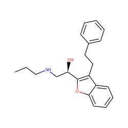 CCCNC[C@@H](O)c1oc2ccccc2c1CCc1ccccc1 ZINC000005834826