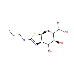 CCCNC1=N[C@H]2[C@H](O[C@H]([C@H](C)O)[C@@H](O)[C@@H]2O)S1 ZINC000140726080