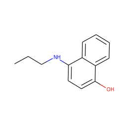 CCCNc1ccc(O)c2ccccc12 ZINC000045285727