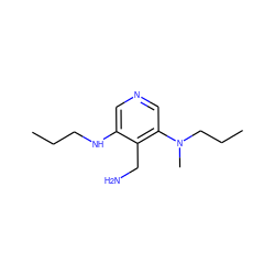 CCCNc1cncc(N(C)CCC)c1CN ZINC000028116838