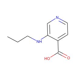 CCCNc1cnccc1C(=O)O ZINC000084446196