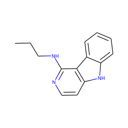 CCCNc1nccc2[nH]c3ccccc3c12 ZINC000040845343