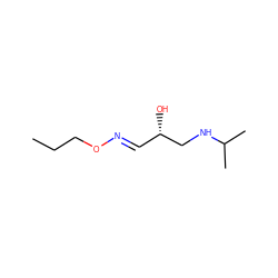 CCCO/N=C/[C@H](O)CNC(C)C ZINC000011422456