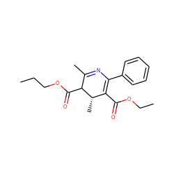 CCCOC(=O)C1C(C)=NC(c2ccccc2)=C(C(=O)OCC)[C@@H]1C ZINC000026850219