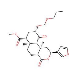 CCCOCO[C@H]1C[C@@H](C(=O)OC)[C@]2(C)CC[C@H]3C(=O)O[C@H](c4ccoc4)C[C@]3(C)[C@H]2C1=O ZINC000029131464