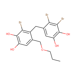 CCCOCc1cc(O)c(O)c(Br)c1Cc1cc(O)c(O)c(Br)c1Br ZINC000096270788