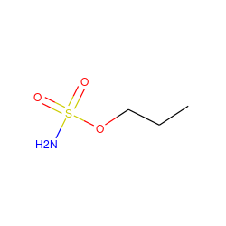 CCCOS(N)(=O)=O ZINC000013530354